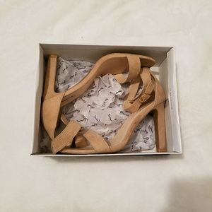 Nude Suede Heels